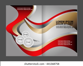Vector brochure, flyer, magazine cover & poster template. Two ( 2 ) Pages
