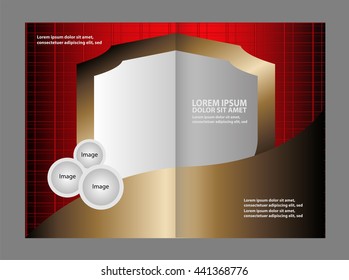 Vector brochure, flyer, magazine cover & poster template. Two ( 2 ) Pages
