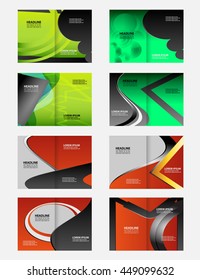 Vector brochure, flyer, magazine cover & poster template. Two ( 2 ) Pages
