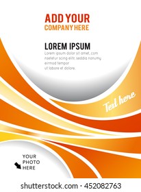 Vector brochure, flyer, magazine cover & poster template