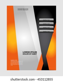Vector brochure, flyer, magazine cover & poster template
