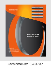 Vector brochure, flyer, magazine cover & poster template
