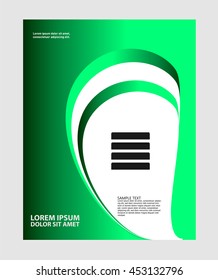 Vector brochure, flyer, magazine cover & poster template
