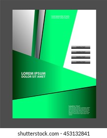 Vector brochure, flyer, magazine cover & poster template
