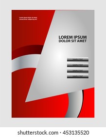 Vector brochure, flyer, magazine cover & poster template
