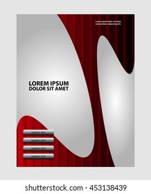 Vector brochure, flyer, magazine cover & poster template

