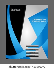 Vector brochure, flyer, magazine cover & poster template
