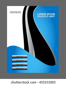 Vector brochure, flyer, magazine cover & poster template
