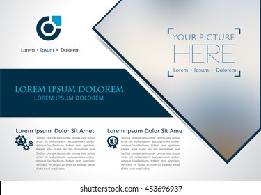 Vector brochure, flyer, magazine cover & poster template.