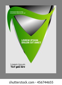 Vector brochure, flyer, magazine cover & poster template
