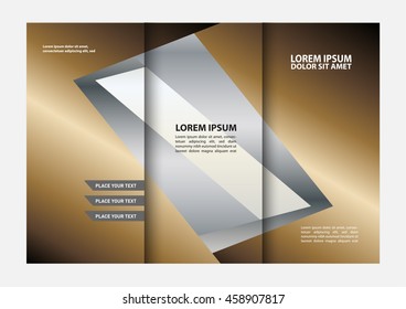 Vector brochure, flyer, magazine cover & poster template. 
