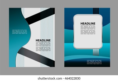 Vector brochure, flyer, magazine cover & poster template
