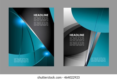 Vector brochure, flyer, magazine cover & poster template
