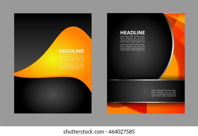 Vector brochure, flyer, magazine cover & poster template
