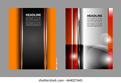 Vector brochure, flyer, magazine cover & poster template
