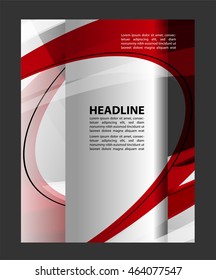 Vector brochure, flyer, magazine cover & poster template
