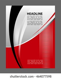 Vector brochure, flyer, magazine cover & poster template
