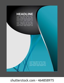 Vector brochure, flyer, magazine cover & poster template

