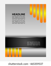Vector brochure, flyer, magazine cover & poster template
