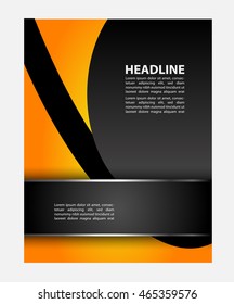 Vector brochure, flyer, magazine cover & poster template
