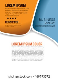 Vector brochure, flyer, magazine cover & poster template