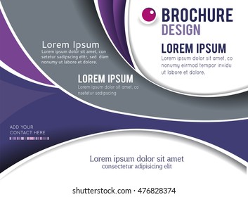 Vector brochure, flyer, magazine cover & poster template