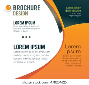 Vector brochure, flyer, magazine cover & poster template