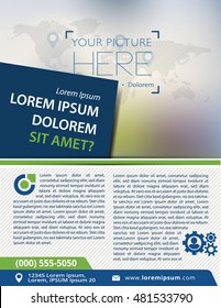 Vector brochure, flyer, magazine cover & poster template