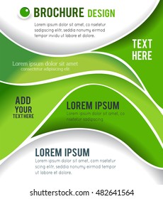 Vector brochure, flyer, magazine cover & poster template