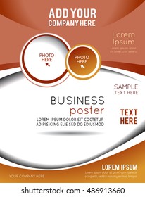 Vector brochure, flyer, magazine cover & poster template