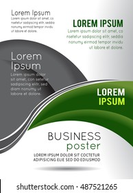 Vector brochure, flyer, magazine cover & poster template