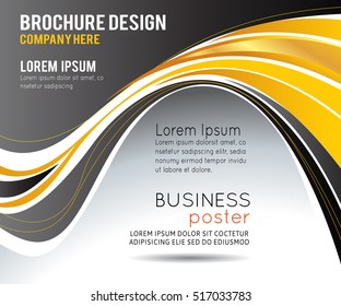 Vector brochure, flyer, magazine cover & poster template