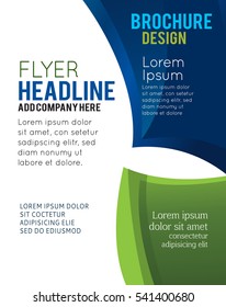 Vector brochure, flyer, magazine cover & poster template