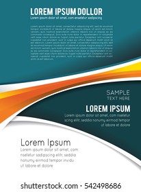 Vector brochure, flyer, magazine cover & poster template