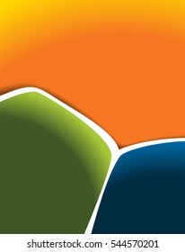 Vector brochure, flyer, magazine cover & poster template