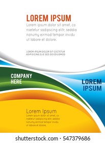 Vector brochure, flyer, magazine cover & poster template