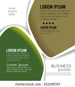 Vector brochure, flyer, magazine cover & poster template
