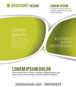 Vector brochure, flyer, magazine cover & poster template