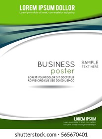 Vector brochure, flyer, magazine cover & poster template