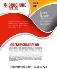 Vector brochure, flyer, magazine cover & poster template