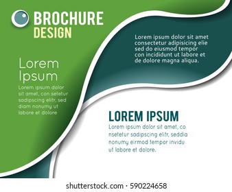 Vector brochure, flyer, magazine cover & poster template
