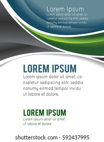 Vector brochure, flyer, magazine cover & poster template