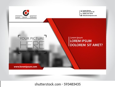 Vector brochure, flyer, magazine cover & poster template.