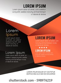 Vector brochure, flyer, magazine cover & poster template