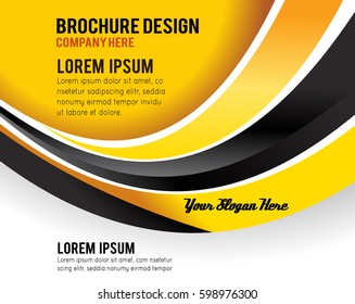 Vector brochure, flyer, magazine cover & poster template