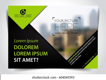 Vector brochure, flyer, magazine cover & poster template. A4