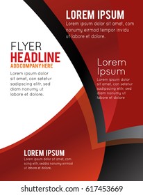 Vector brochure, flyer, magazine cover & poster template