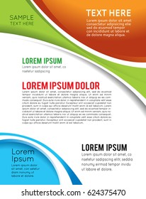 Vector brochure, flyer, magazine cover & poster template