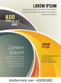 Vector brochure, flyer, magazine cover & poster template