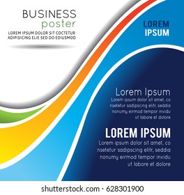 Vector brochure, flyer, magazine cover & poster template